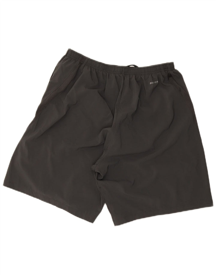 Nike Pantalones cortos deportivos Dri Fit para hombre XL Gris