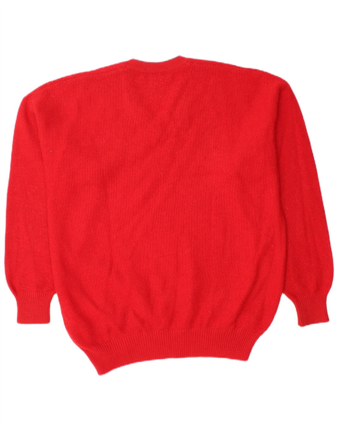 IL GRANCHIO Jersey con cuello en V para hombre, talla grande, rojo