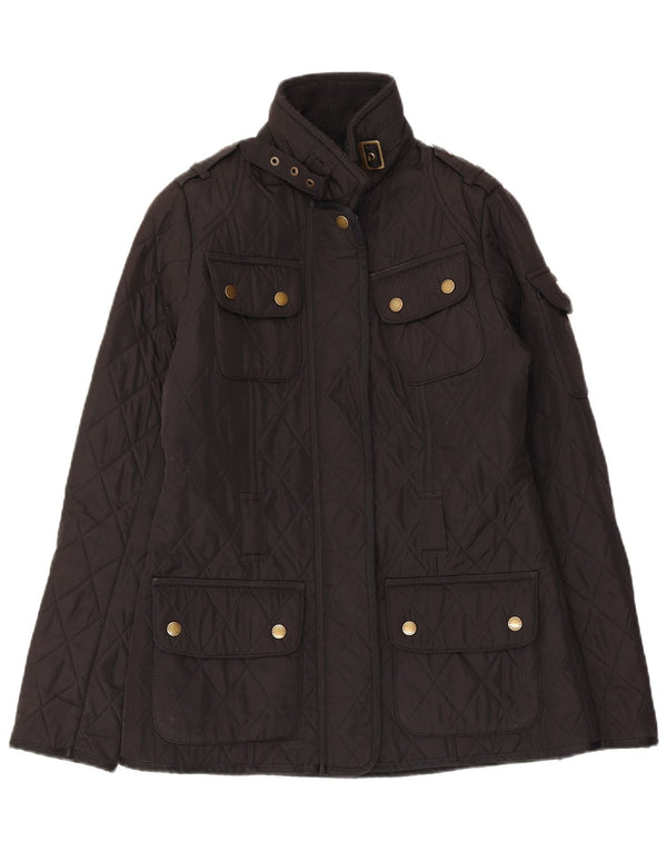Barbour Chaqueta acolchada para mujer UK 8 Small Poliéster negro