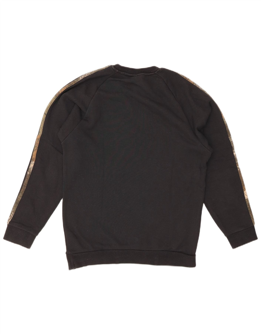 ADIDAS Hombre Sudadera Jumper Pequeño Algodón Negro