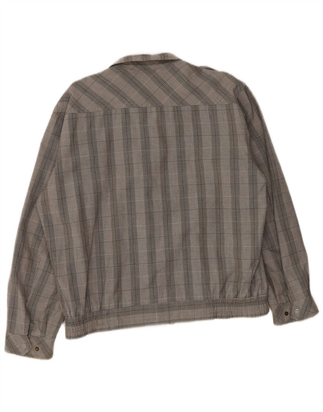 Faciba Chaqueta Bomber Militar para Hombre UK 38 Medium Grey Check