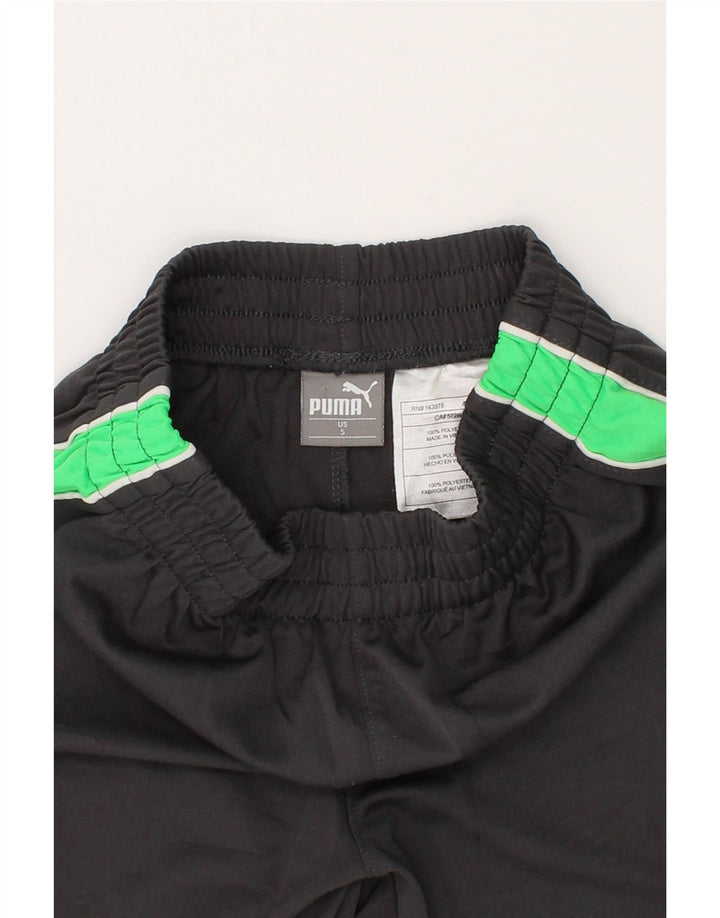 PUMA Boys Sport Shorts 4-5 Years Black Colourblock Polyester Vintage Puma and Second-Hand Puma from Messina Hembry 