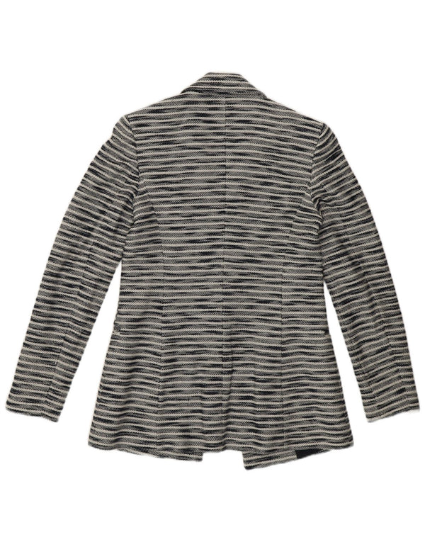 Massimo Dutti Chaqueta Blazer Mujer EU 34 2XS Algodón Moteado Azul Marino