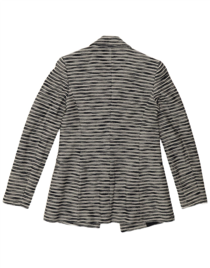 Massimo Dutti Chaqueta Blazer Mujer EU 34 2XS Algodón Moteado Azul Marino