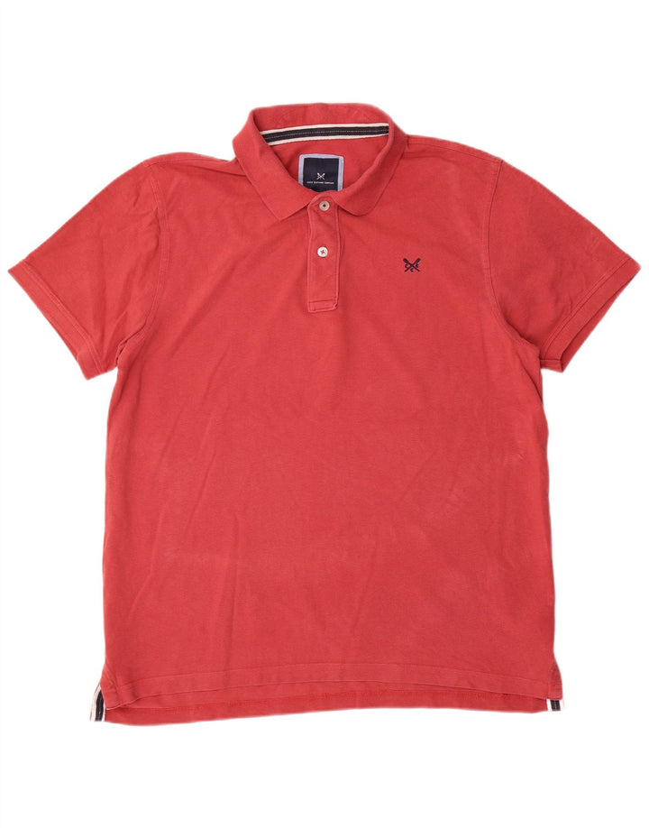 Crew Clothing Polo para hombre de algodón rojo grande