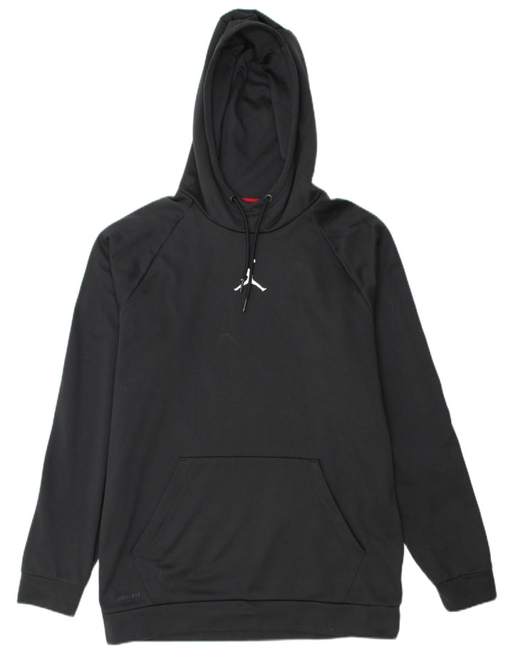JORDAN Hombre Dri Fit Sudadera con capucha Jersey Grande Poliéster negro