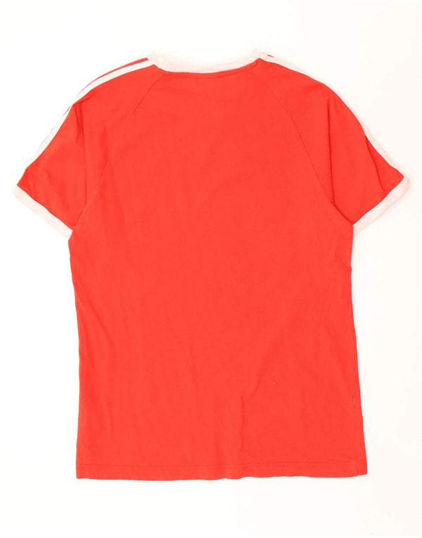 Adidas - Camiseta para hombre, talla grande, color rojo, algodón