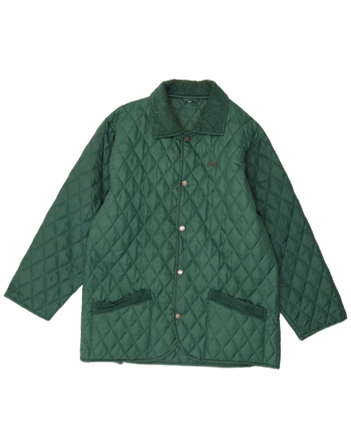 Brugi Chaqueta acolchada para hombre UK 38 Verde medio