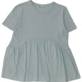Zara Mujer Blusa Top UK 40 Algodón Azul Medio