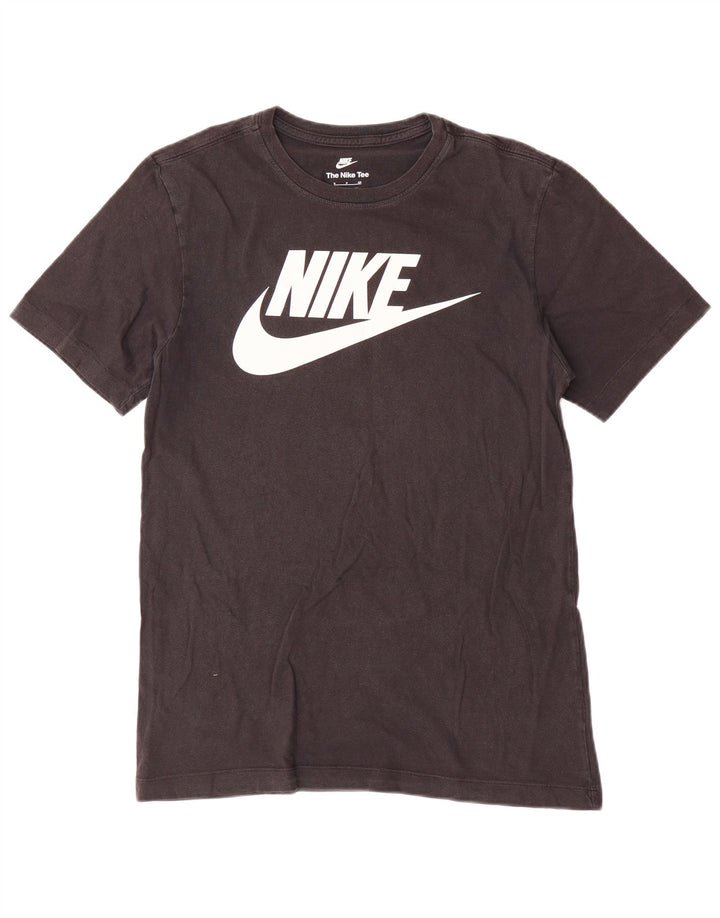 Nike - Camiseta gráfica para hombre, talla pequeña, algodón negro