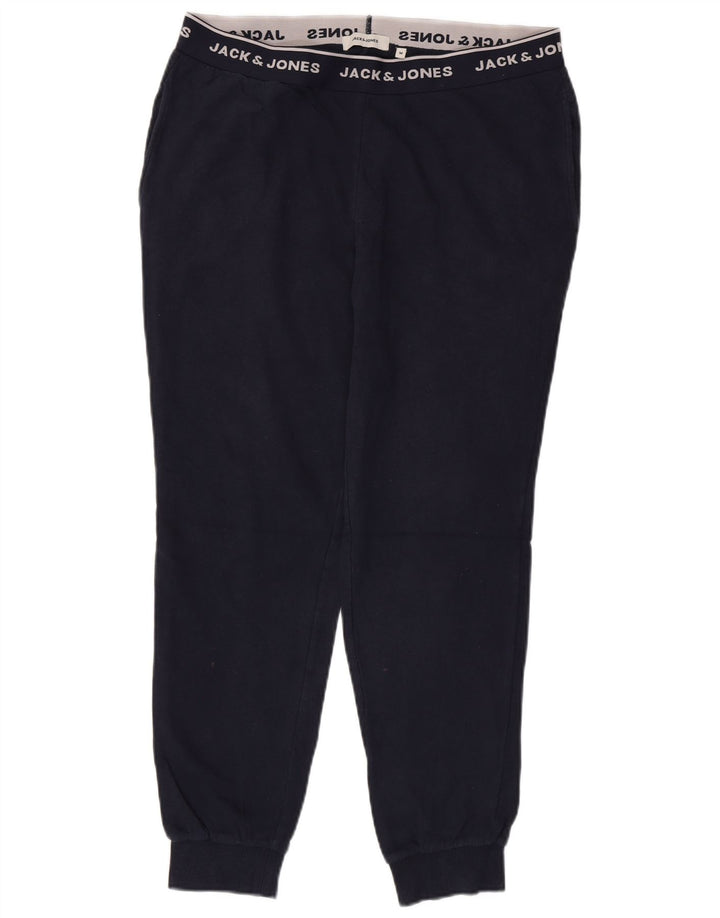 JACK & JONES Hombre Pantalones de chándal con estampado gráfico Joggers Medium Navy Blue