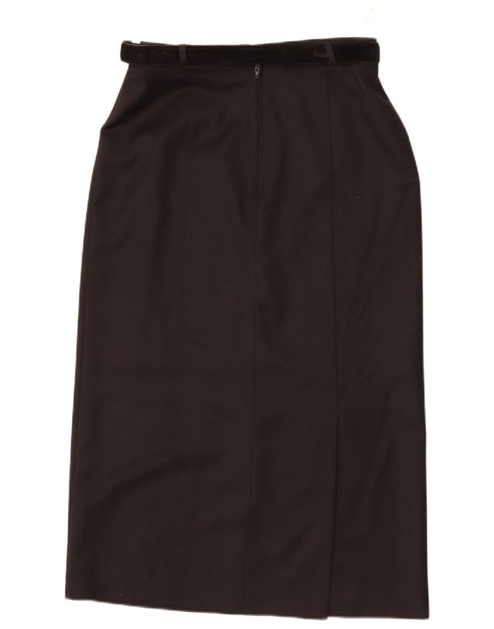 Falda midi para mujer St. Bernard US 12 grande W30 lana negra