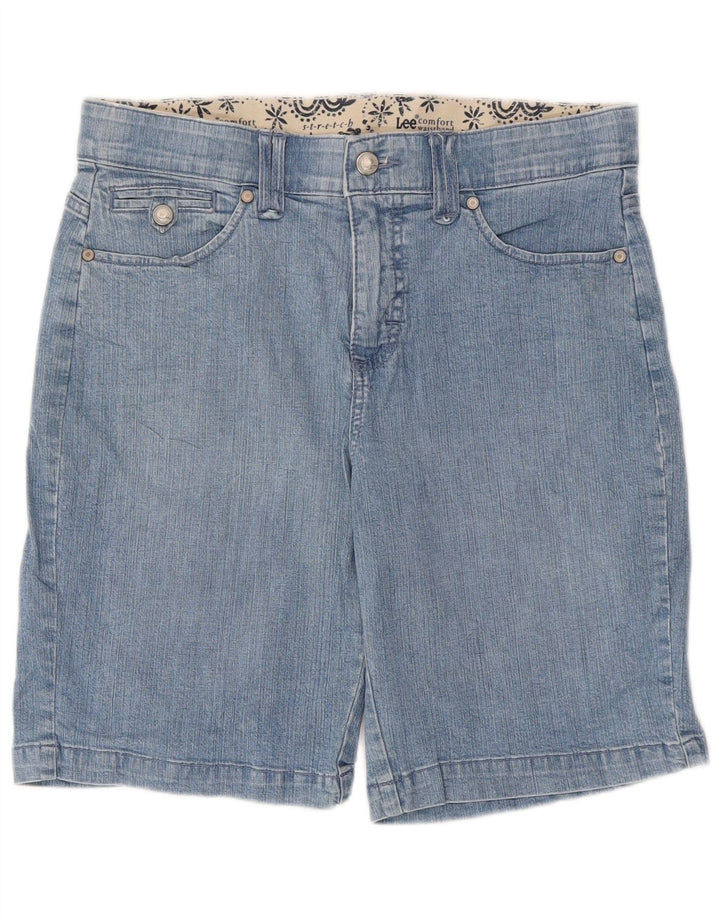 LEE Pantalones cortos de mezclilla para mujer US 10 grande W32 algodón azul