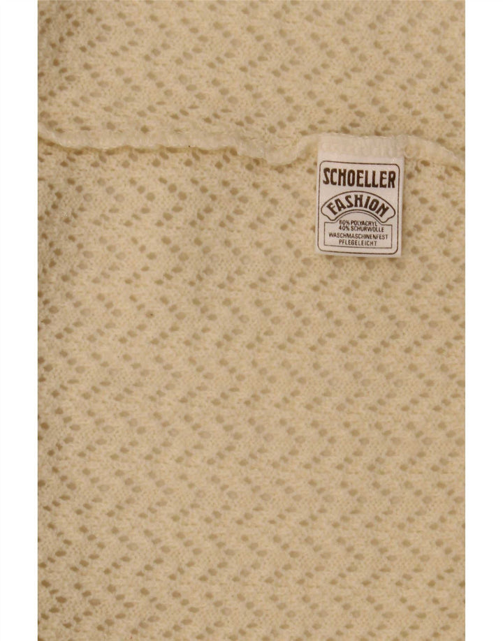 Schoeller Cárdigan Abierto para Mujer UK 40 Medio Beige Poliacrílico