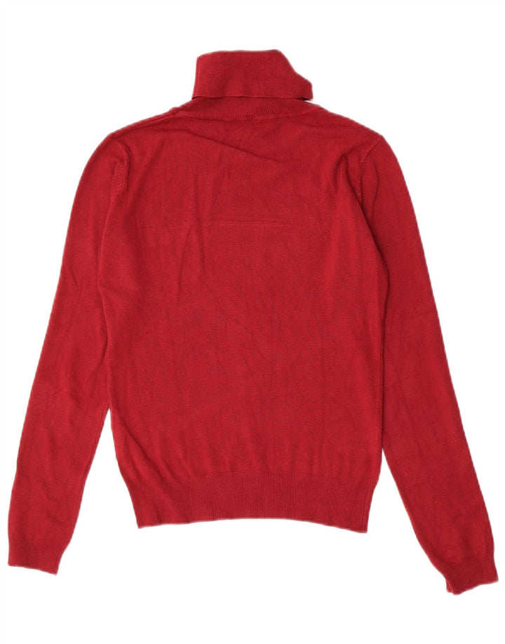 Guess Suéter gráfico con cuello vuelto para mujer UK 10 Small Red