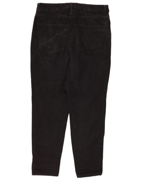Topshop Vaqueros Mom Tapered para Mujer W32 L26 Algodón Negro