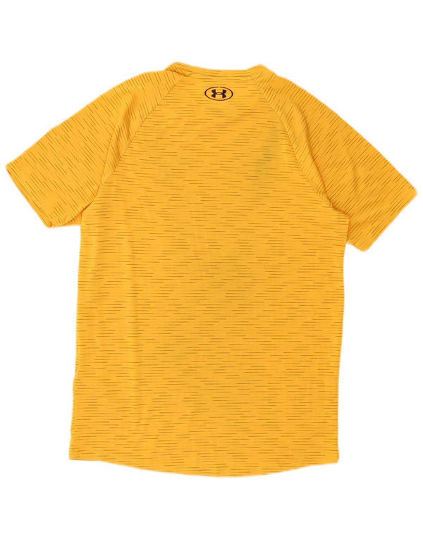 Camiseta Under Armour Hombre Top Small Poliéster A Rayas Amarillas