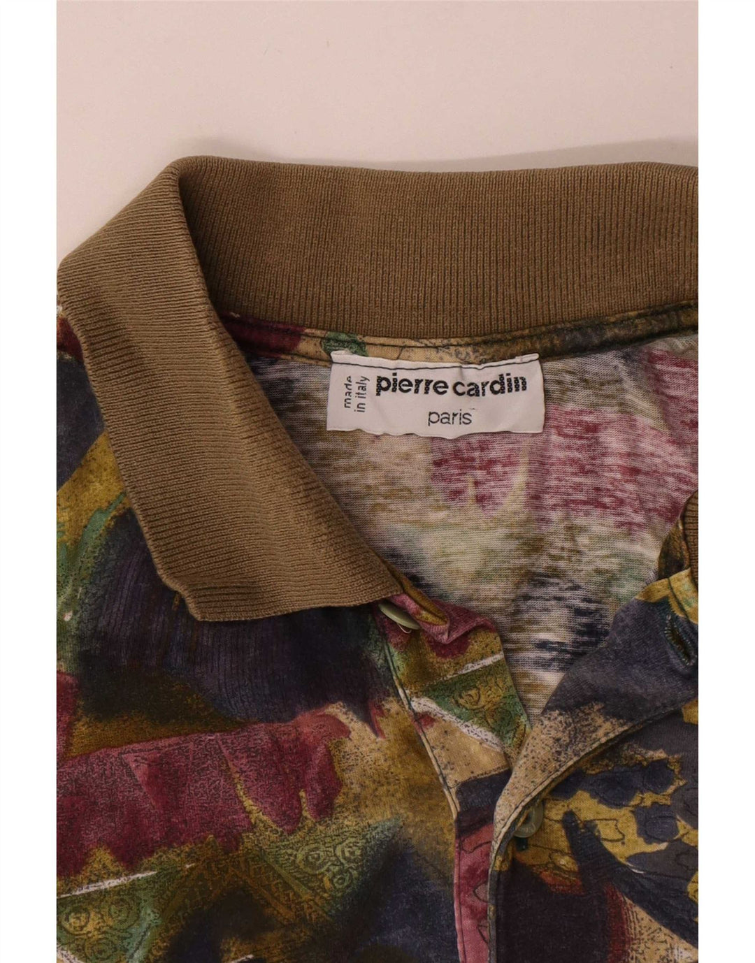 Pierre Cardin Polo gráfico para hombre de algodón geométrico multicolor mediano