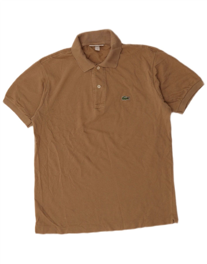 Lacoste Polo de ajuste clásico para hombre talla 3 pequeño algodón beige