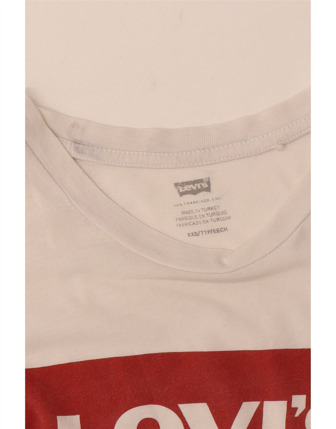 Levi's Camiseta Gráfica para Mujer Top UK 2 2XS Blanco