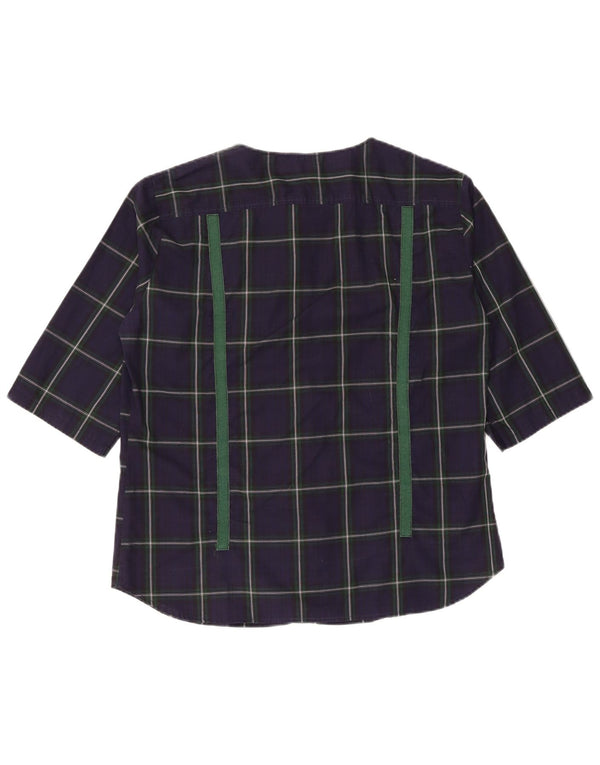 Henry Cottons Blusa de manga 3/4 para mujer IT 48 XL Azul marino Cuadros