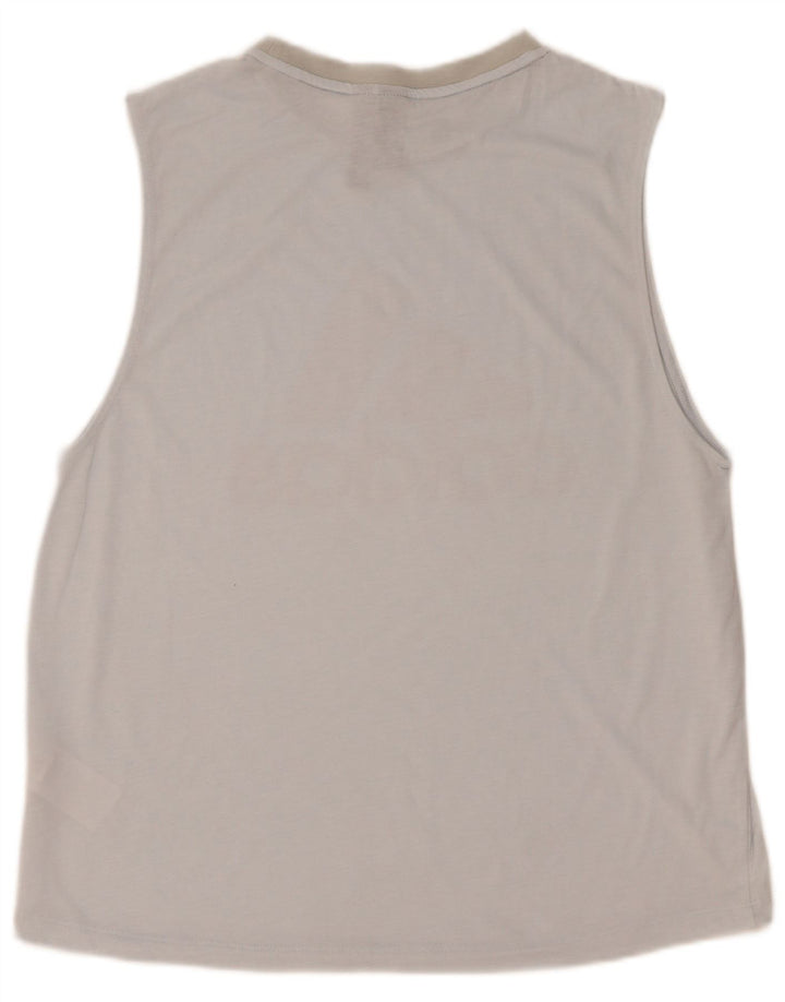 Adidas Mujer Gráfico Chaleco Top UK 12/14 Medio Azul Poliéster