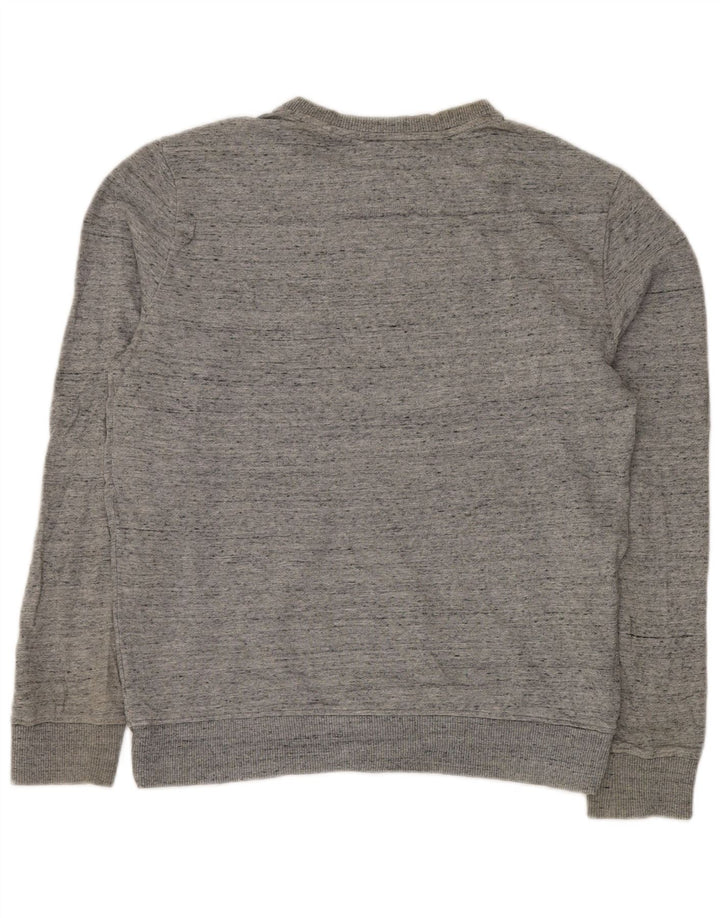 CALVIN KLEIN JEANS Sudadera estampada para hombre Jersey pequeño gris moteado