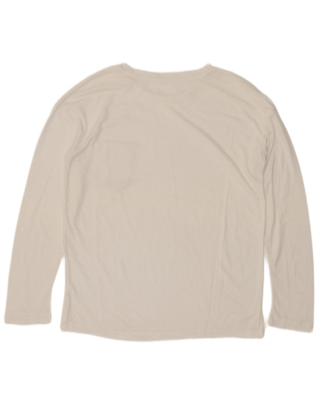Zara Mujer Trafaluc Top Manga Larga UK 10 Small Blanco