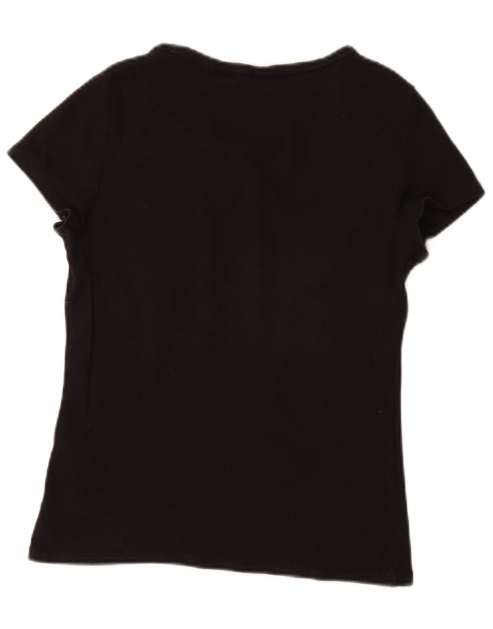 Levi's Camiseta para mujer Top UK 12 Medium Black Cotton