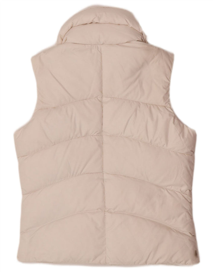 Chaleco acolchado con capucha Nike para mujer Reino Unido 12/14 Mediano Blanco Poliéster