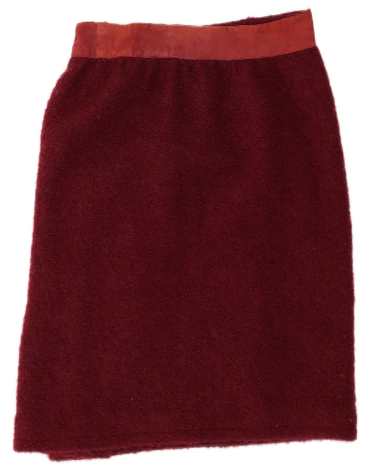 Alberta Ferretti Falda Recta Mujer W30 Medio Borgoña