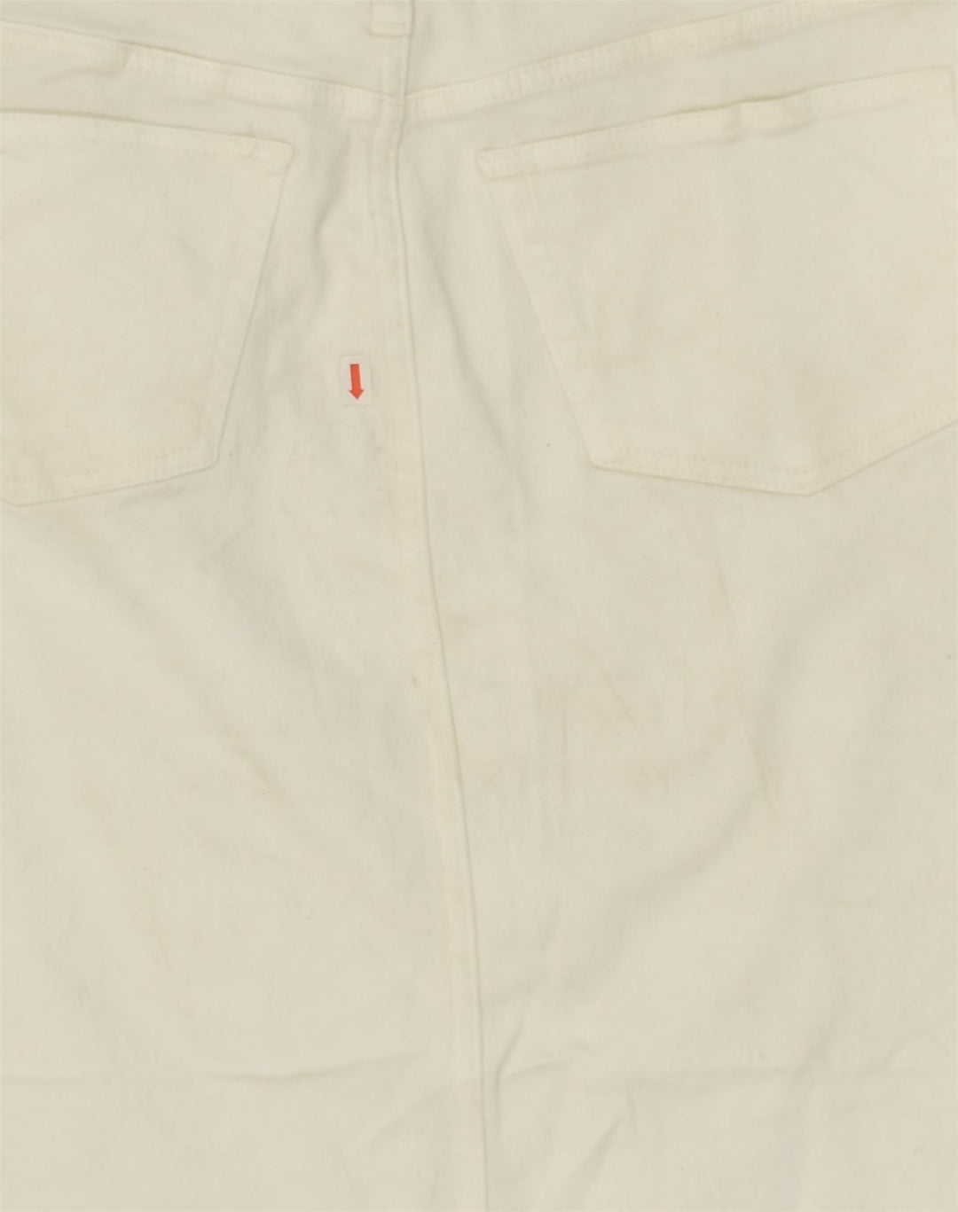 J. CREW Womens Straight Skirt W29 Medium White Cotton | Vintage J. Crew | Thrift | Second-Hand J. Crew | Used Clothing | Messina Hembry 