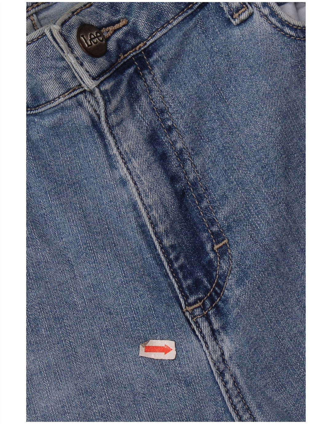 Lee Jeans Capri de Talle Alto para Mujer US 14 Grande W32 L20 Algodón Azul