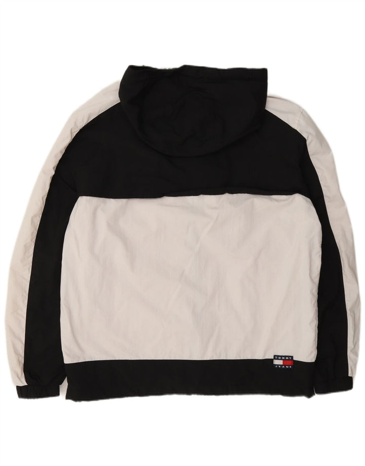 Tommy Hilfiger Chaqueta cortavientos para hombre UK 38 Medium White Colourblock