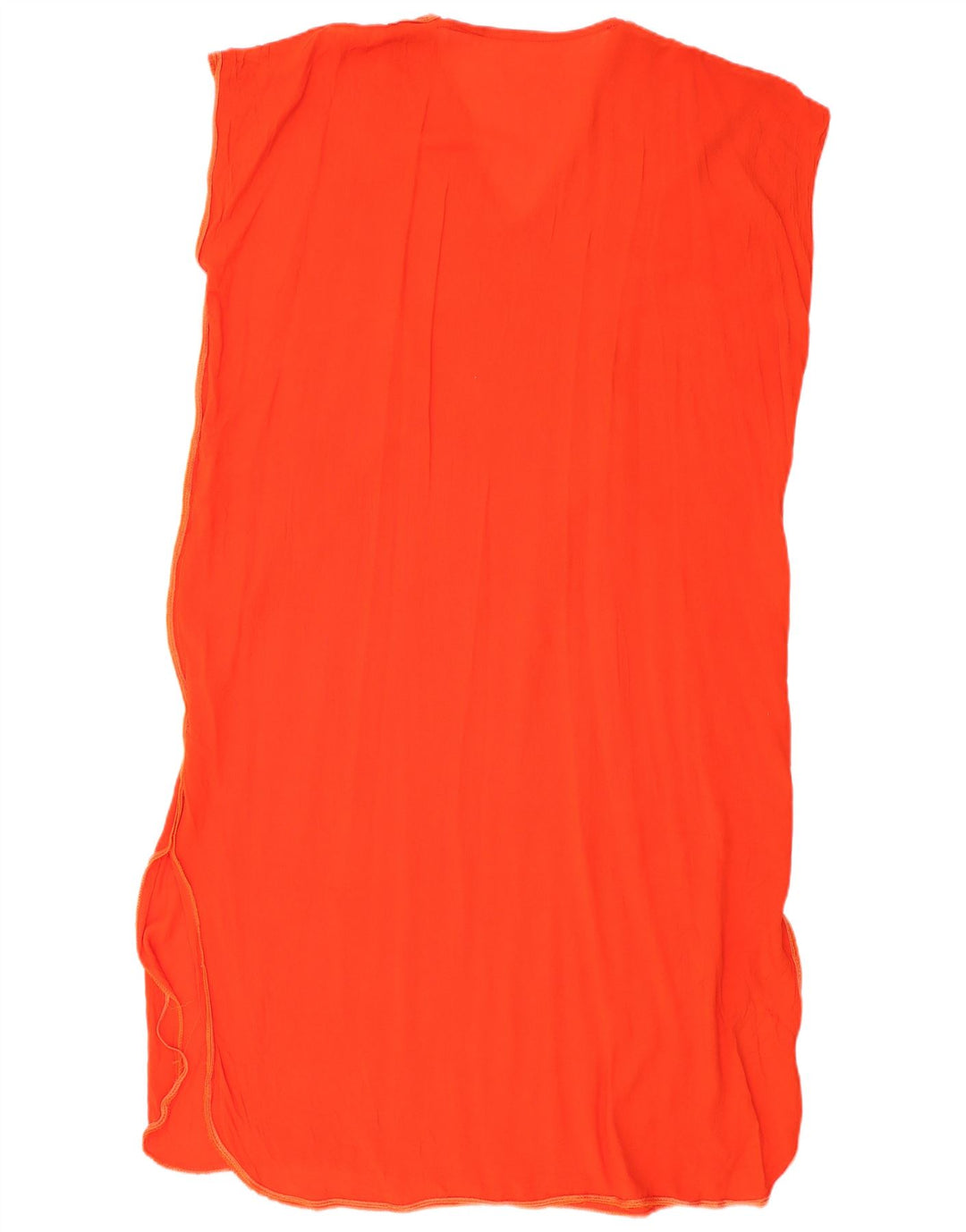 VINTAGE Vestido Kaftan sin mangas para mujer Reino Unido 20 2XL Naranja
