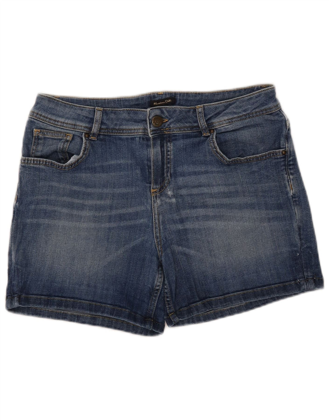 MASSIMO DUTTI Shorts Vaqueros Mujer W32 Large Azul Algodón