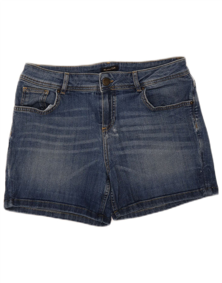 MASSIMO DUTTI Shorts Vaqueros Mujer W32 Large Azul Algodón