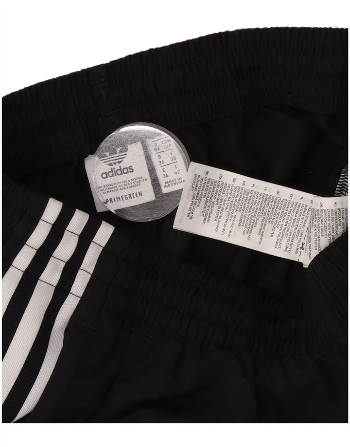 Adidas Mujer Chándal Pantalones Joggers UK 10 Pequeño Negro Poliéster
