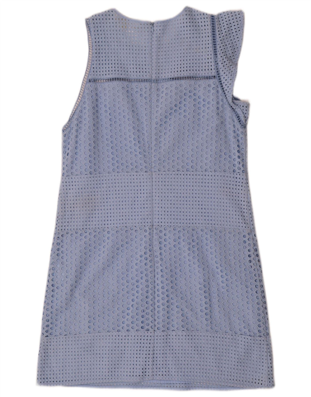 Michael Kors Vestido acampanado para mujer Reino Unido 12 Algodón azul medio