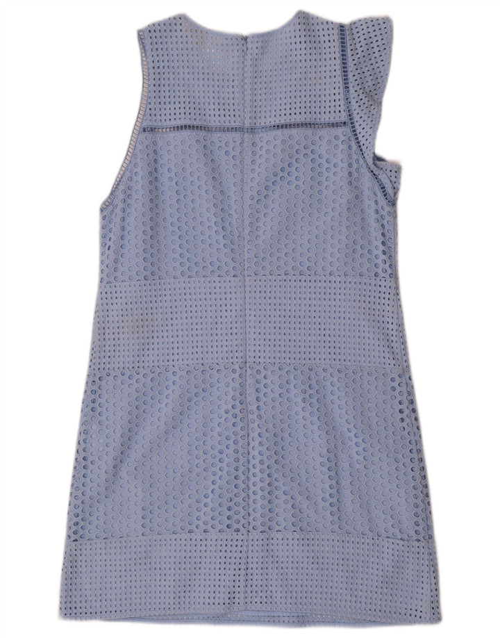 Michael Kors Vestido acampanado para mujer Reino Unido 12 Algodón azul medio