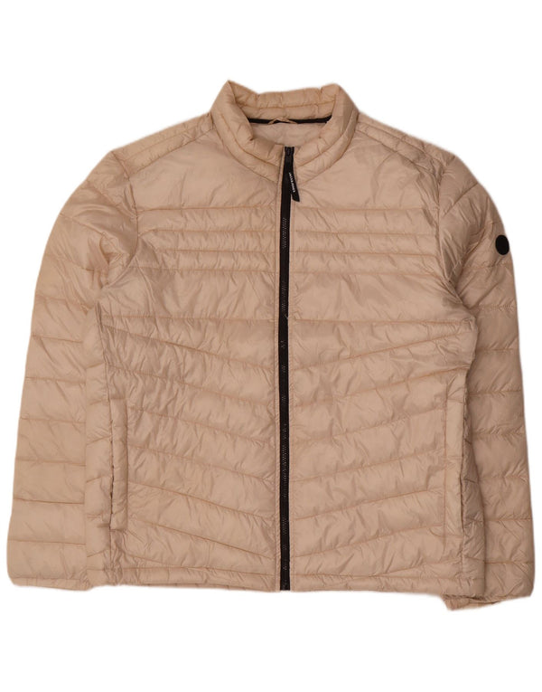 Jack & Jones Chaqueta acolchada para hombre UK 44 2XL Beige Poliéster