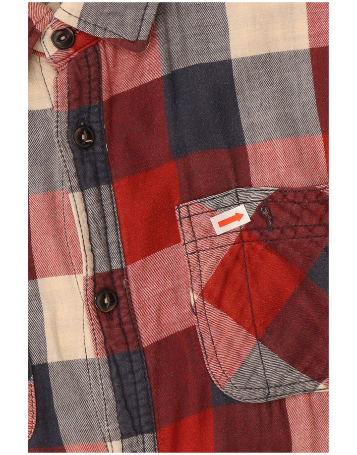 SCOTCH & SODA Camisa De Franela Hombre Medium Red Check Cotton