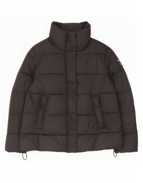Chaqueta acolchada gráfica para mujer Replay UK 44 Mediana Poliamida negra
