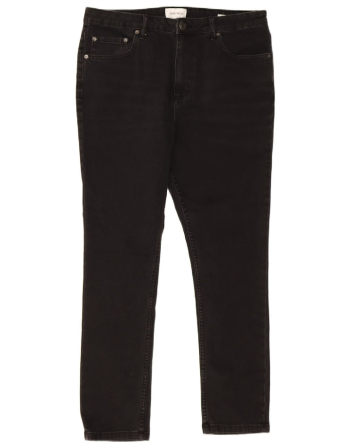 Jack Wills Vaqueros ajustados para hombre W34 L29 Algodón negro