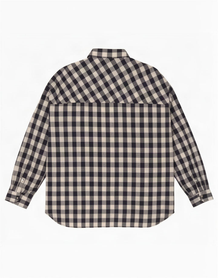 Zara Mujer Trafaluc Camisa Extragrande UK 10 Small Azul Marino Gingham