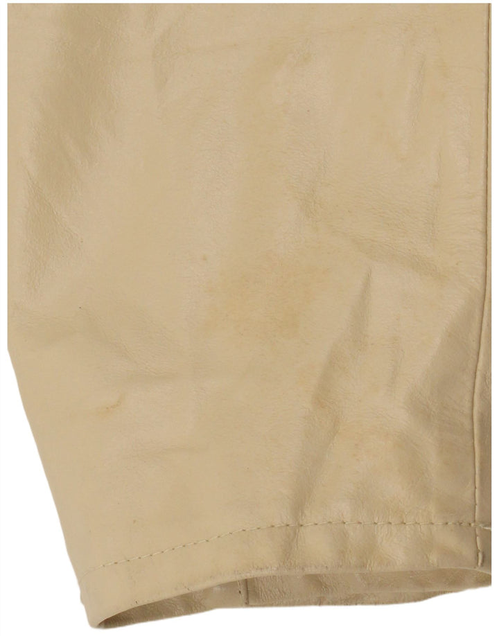 Bayside Chaqueta de cuero para hombre Reino Unido 40 Cuero beige grande
