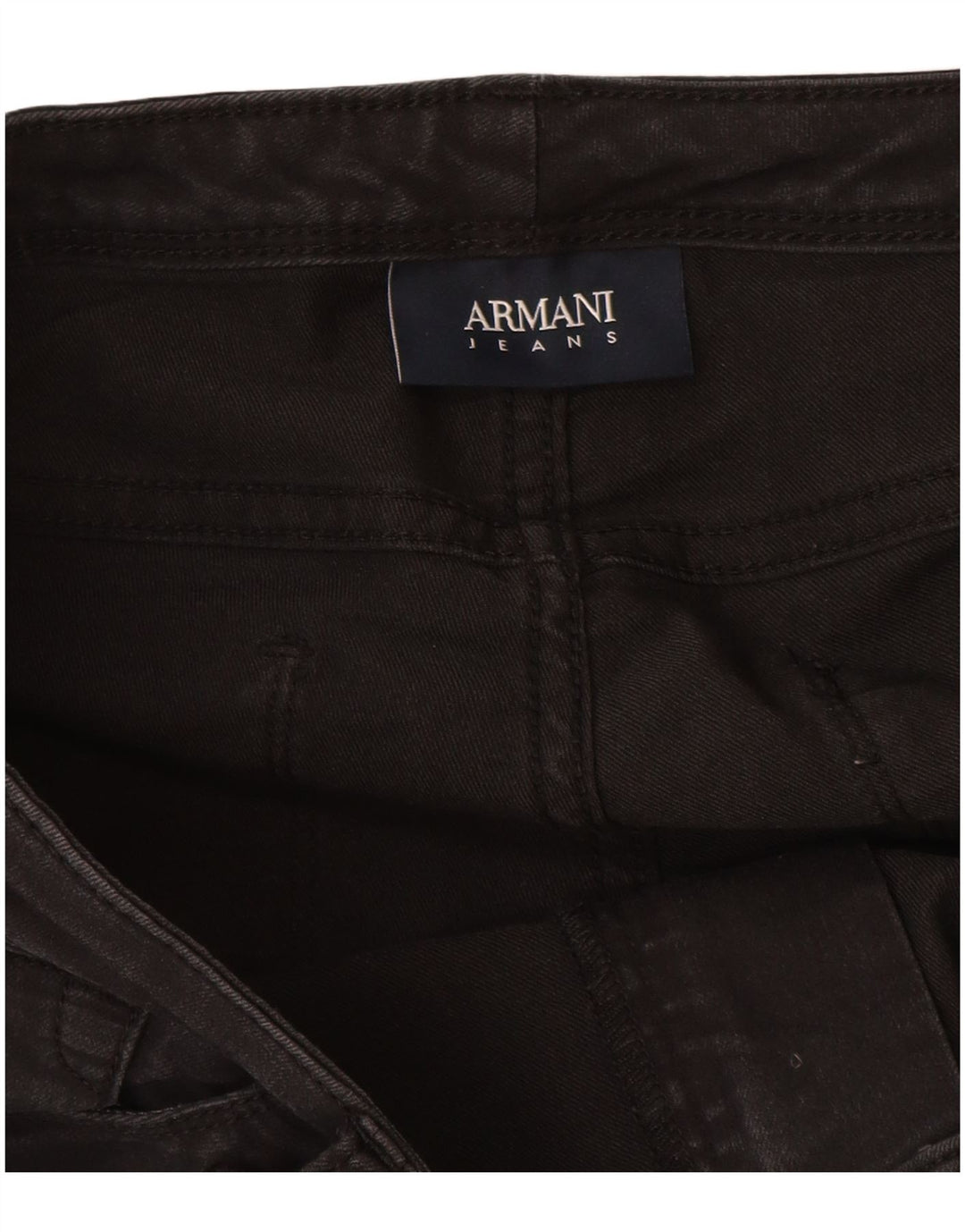 ARMANI Vaqueros Slim Mujer W30 L27 Algodón Negro