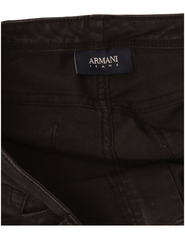ARMANI Vaqueros Slim Mujer W30 L27 Algodón Negro
