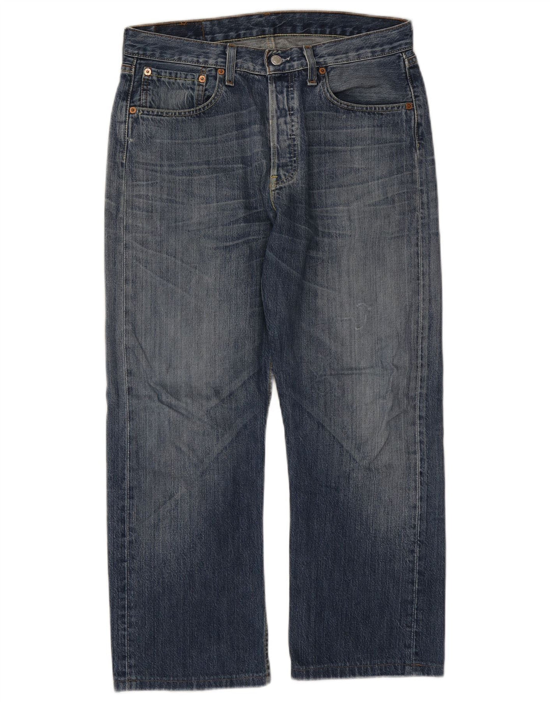 LEVI'S Jeans rectos 501 para hombre W32 L26 Algodón azul