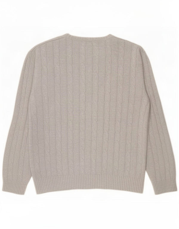 French Connection Jersey De Cuello Redondo Para Hombre XL Algodón Gris